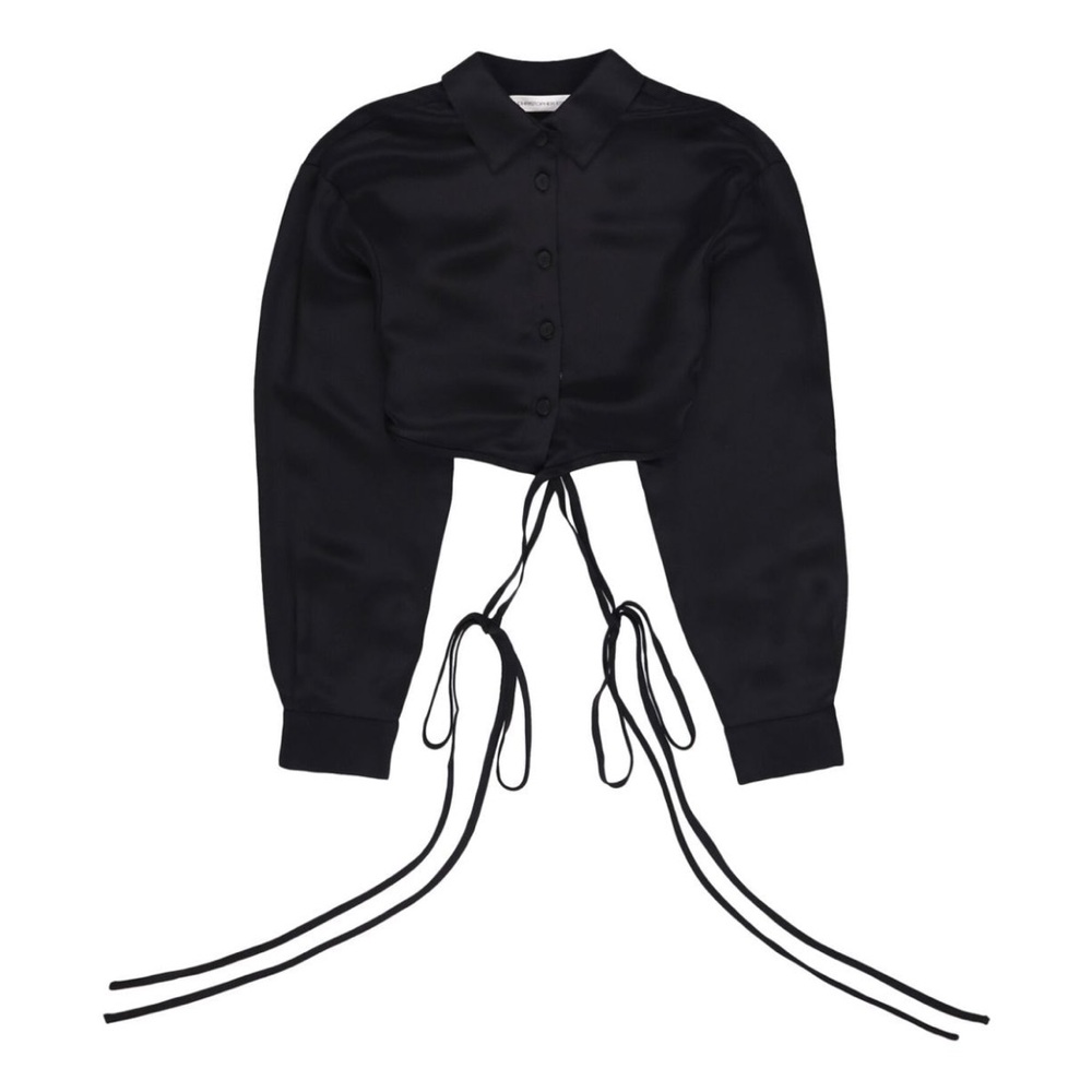 Christopher Esber Cropped Tie Shirt